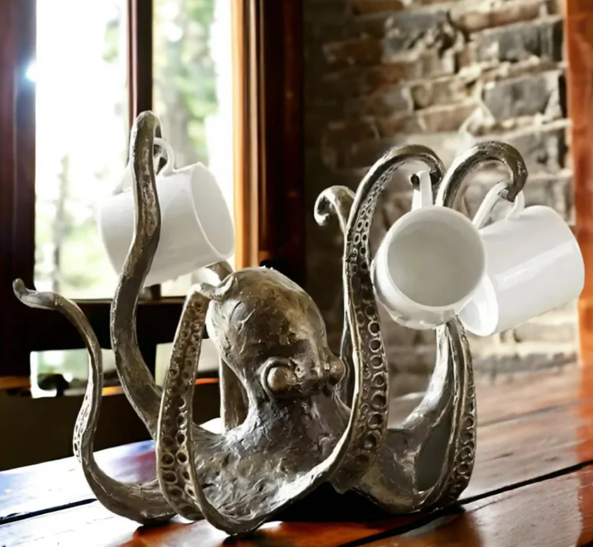 Resin Octopus Mug Holder Ornament